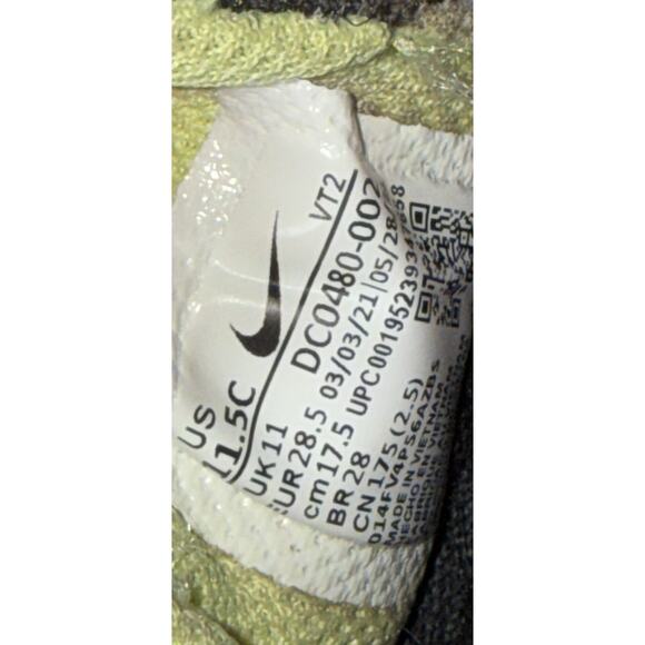 Nike Waffle One TD Toddler Size 11.5C Shoes Black Purple Athletic Low Sneaker - Picture 9 of 9